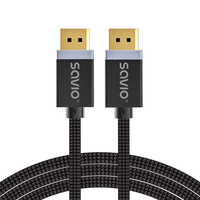 Savio CL-176 DisplayPort kábel 3 M Fekete
