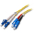 EFB Elektronik O0360.2 câble de fibre optique 2 m LC SC OS2 Jaune