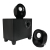 LogiLink SP0045 speaker set 9 W Black 2.1 channels