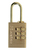 MASTER LOCK 20mm wide aluminium body with brass finish set-your-own combination padlock