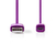 Nedis CCGP60410VT10 cable USB USB 2.0 1 m USB A Micro-USB B Púrpura