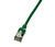 LogiLink Slim U/FTP netwerkkabel Groen 0,5 m Cat6a U/FTP (STP)
