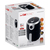 Clatronic FR 3769 H Single 1.8 L Stand-alone 1000 W Hot air fryer Black, Stainless steel