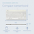 R-Go Tools Ergonomisch toetsenbord R-Go Compact Break, compact toetsenbord met pauzesoftware, AZERTY (FR), bedraad, wit