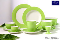 Geschirr-Serie Doppio grün - Espresso-Set 12tlg.: Detailansicht 1