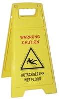 Warnaufsteller Rutschgefahr mit Warnschild Warnung vor Rutschgefahr,