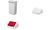 DURABLE Couvercle DURABIN FLIP LID SQUARE 40, blanc/rouge (9574018)