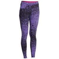 Women's Dance Leggings - Purple Print - UK 12 / FR 42