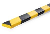Durable Surface Protection Profile - S10 - 1 Metre - Yellow/Black - Pack of 5