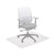 Relaxdays Bürostuhlunterlage 90 x 120 cm, kratzfeste PE Bodenschutzmatte, schalldämmende Unterlegmatte für Büro, weiß