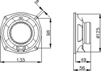 Lautsprecher-Chassis 8Ohm PM135-8