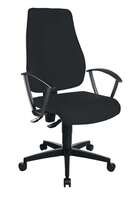 Topstar GmbH Krzesło biurowe obrotowe ze stykiem stałym czarny 420-550 mm bez oparć nośność 1