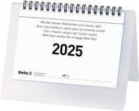 BIELLA Pultkalender Desktop 2025 887061000025 1M/1S Basic ws ML 14.8x10.5cm