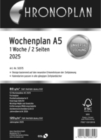 CHRONOPLAN Ersatz Jahresplan 2025 50575Z.25 1W/2S A5