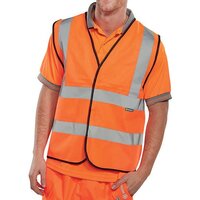 Hi-Viz Vest Orange EN ISO 20471 Medium WCENGORM