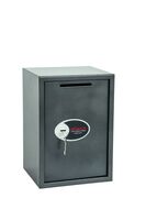 Phoenix Vela Deposit Home and Office Size 4 Safe Key Lock Graphite Grey SS0804KD