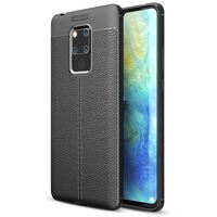 NALIA Leather Look Case compatible with Huawei Mate20 X, Ultra-Thin Protective Silicone Smart-Phone Back Cover, Slim-Fit Gel Soft Skin Shockproof Bumper, Protector Back-Case She...