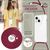 NALIA Necklace Cover with Band compatible with iPhone 14 Plus Case, Transparent Anti-Yellow Phonecase & Adjustable Holder Strap, Protective Crossbody Hardcase & Silicone Bumper Red