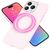 MagSafe Hülle für iPhone 15 Pro Liquid Silikon Handyhülle Magnet Cover Schutz Pink