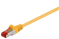 CAT 6 Patchkabel, S/FTP (PiMF), gelb, 3 m - Kupferkaschierter Aluminiumleiter (CCA)