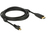 Kabel mini Displayport 1.2 Stecker mit Schraube an HDMI Stecker 4K Aktiv schwarz 3m, Delock® [83731]