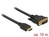 HDMI an DVI 24+1 Kabel, bidirektional, schwarz, 10m, Delock® [85657]
