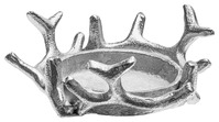 Kerzenhalter Lilian; 12x6 cm (ØxH); silber; rund