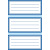 Schuletiketten neutral blauer Rand liniert 76x35 mm