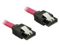 Cable SATA 6 Gb/s male straight <gt/> SATA male straight 30 cm red metal SATA-kabels