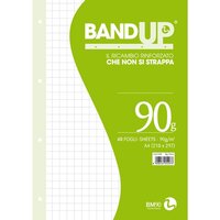 Ricambi Rinforzati per Quaderni Band Up BM - A4 - Quadretti 10 mm senza Margini