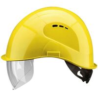 Safety helmet with visor