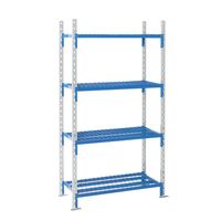Boltless mesh shelf unit