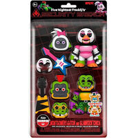 BLISTER 2 FIGURAS SNAPS! FIVE NIGHT AT FREDDYS MONTGOMERY GATOR AND GLAMROCK CHICA