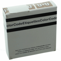 Color Buchstaben-Signale U (Farbsystem Leitz/Elba) braun VE=250 Stück