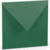Briefumschlag 16,4x16,4cm Nassklebung Seidenfutter Tannengrün