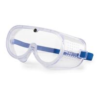 Nisbets Safety Goggles - White Soft PVC & Polycarbonate Lens - Wide Vision