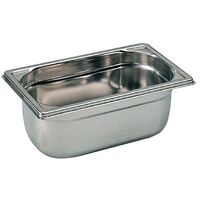 Bourgeat Stainless Steel 1/4 Gastronorm Pan 65mm Silver Colour
