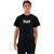Nisbets Unisex Printed T-Shirt Staff in Black - Cotton with Crew Neck - L