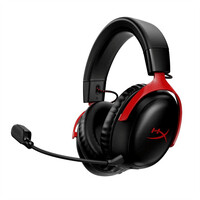 HyperX Fejhallgató - Cloud III Wireless (Vezeték nélküli, USB, fekete/piros)