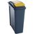 Coloured lid recycling bins, 25L yellow