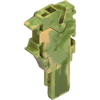 WAGO 2022-167 1 Conductor Base Module Integrated End Plate Codable Green-yellow