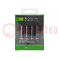 Re-battery: Ni-MH; AAA,R3; 1.2V; 800mAh; ReCYKO PRO; Ø10.5x44.5mm