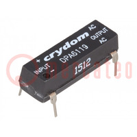 Relay: solid state; Ucntrl: 3.5÷10VDC; 1A; 20÷280VAC; THT; DIP