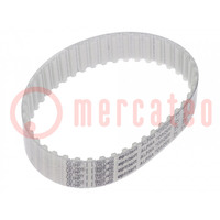 Timing belt; T5; W: 12mm; H: 2.2mm; Lw: 245mm; Tooth height: 1.2mm