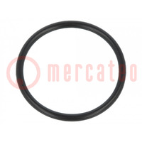 Guarnizione O-ring; caucciù NBR; Thk: 1,5mm; Øint: 19mm; nero