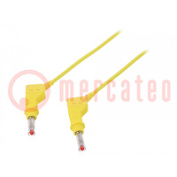 Connection cable; 32A; banana plug 4mm,both sides; Len: 2m
