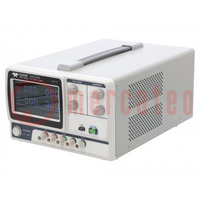 Power supply: laboratory; single-channel,linear; 0÷32VDC; 0÷6A