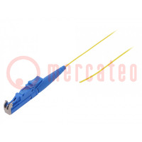Pigitail a fibra ottica; E2/UPC; 2m; Cavo Ottico: 900um; giallo