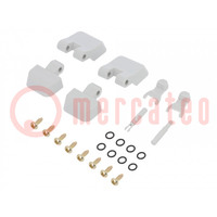 Set of hinges; ABS; for enclosures; ZP240190105; light grey