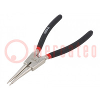 Pliers; for circlip; external; Pliers len: 200mm; straight